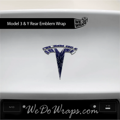 Insane Performance Mode Tesla Emblem Decals (Front + Back) | Model 3