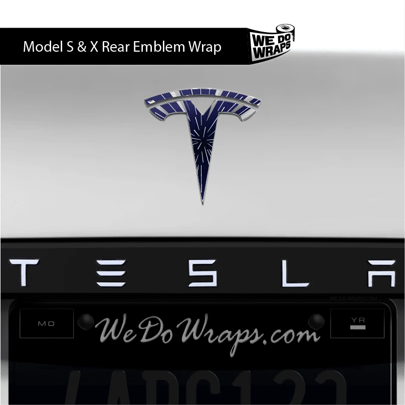 Insane Performance Mode Tesla Emblem Decals (Front + Back) | Model X