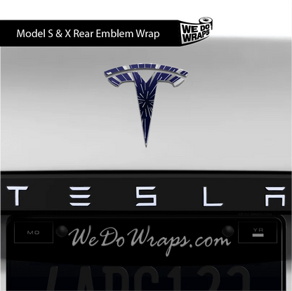 Insane Performance Mode Tesla Emblem Decals (Front + Back) | Model X