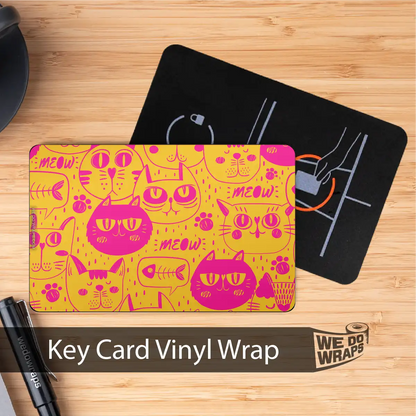 Pink Cats | NFC Key Card Wrap