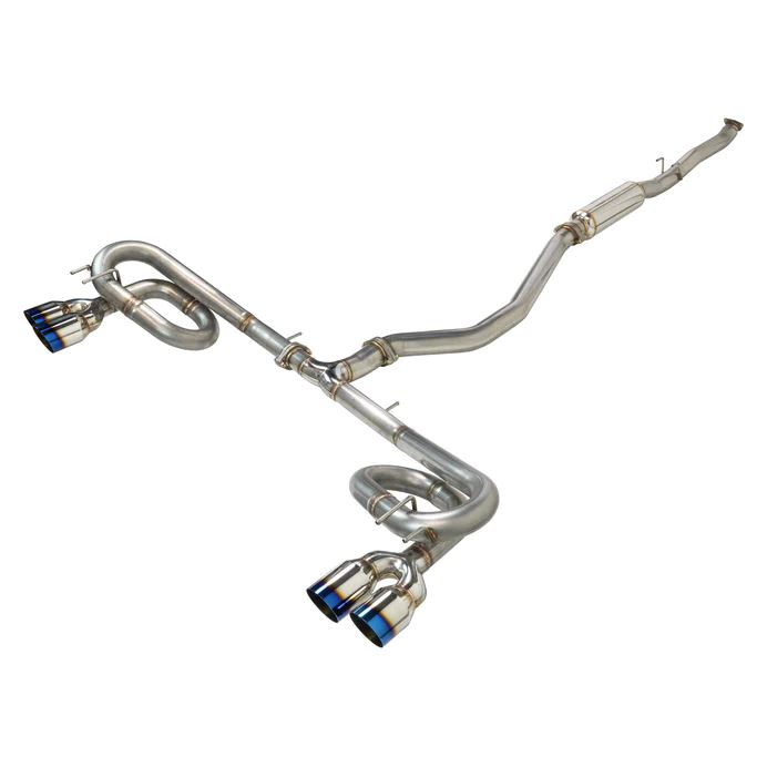 REMARK CATBACK EXHAUST: CIVIC HATCHBACK SPORT 1.5T 22-24 Burnt Stainless Steel Tips