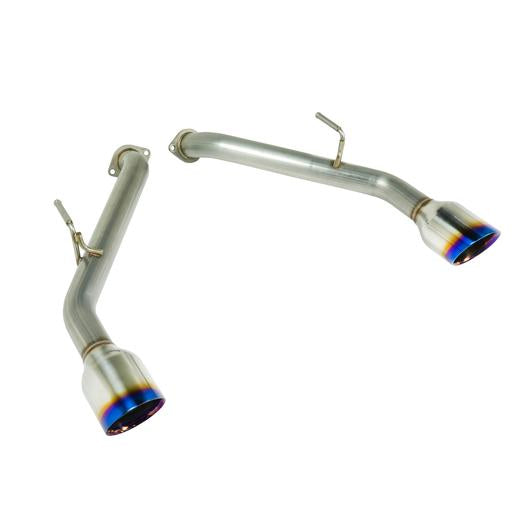 REMARK MUFFLER DELETE: Q50 AWD 14-18 (BURNT SS DOUBLE WALL)