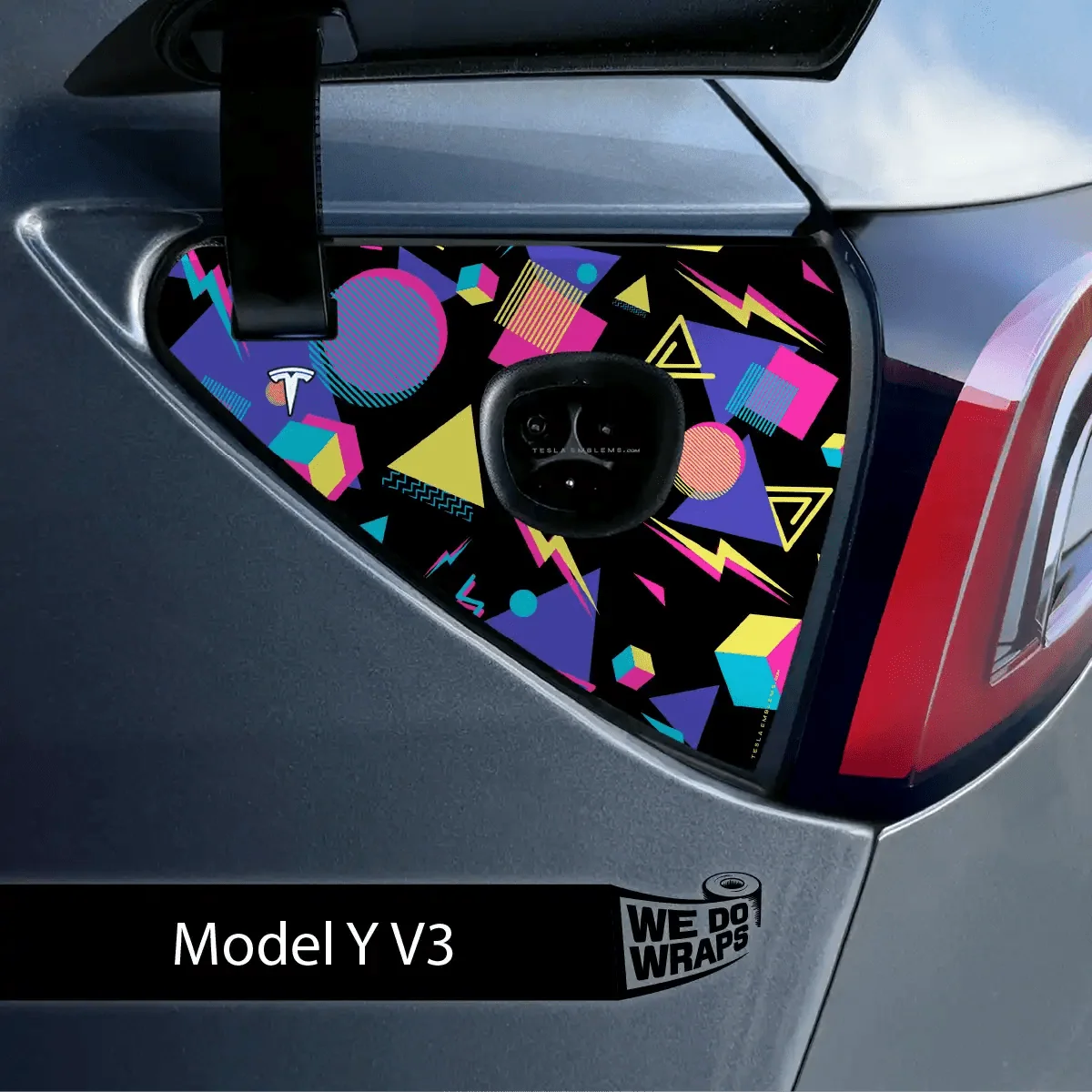 Rad 80s Tesla Charge Port Wrap | Model Y