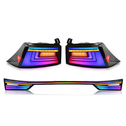 Lexus IS200t / IS250 / IS300 / IS350 Smoked RGB LED Tail Light Assembly 2014 - 2020 (Left & Right / Pair)