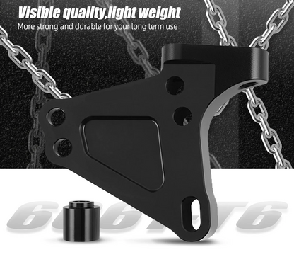 Honda Civic Si / CR-V / K-Swap K20 K24 Black Billet Aluminum K-Series Engine Block Bracket Passenger Side 2002 - 2006