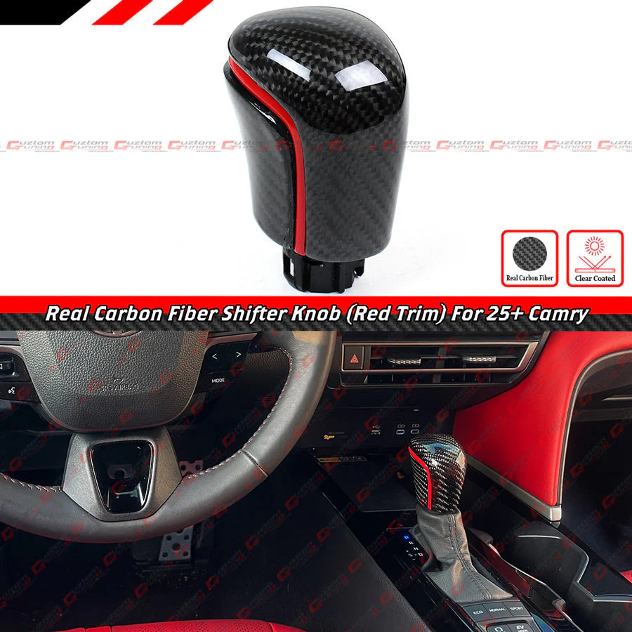 Carbon Fiber Gear Shift Knob Replacement [2025-2026 Toyota Camry]