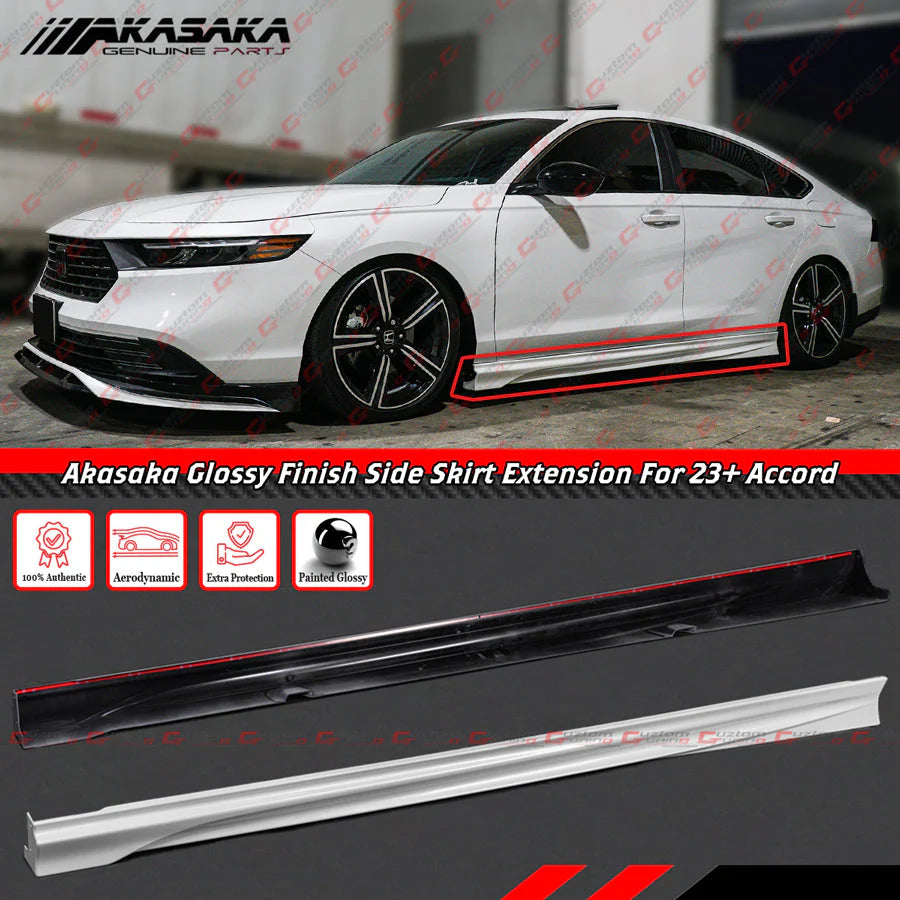 Akasaka Side Skirt Extensions [2023-2026 Honda Accord]