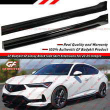 GF Bodykit V2 Side Skirt Extension [2023-2026 Acura Integra Base A-Spec] - Gloss Black