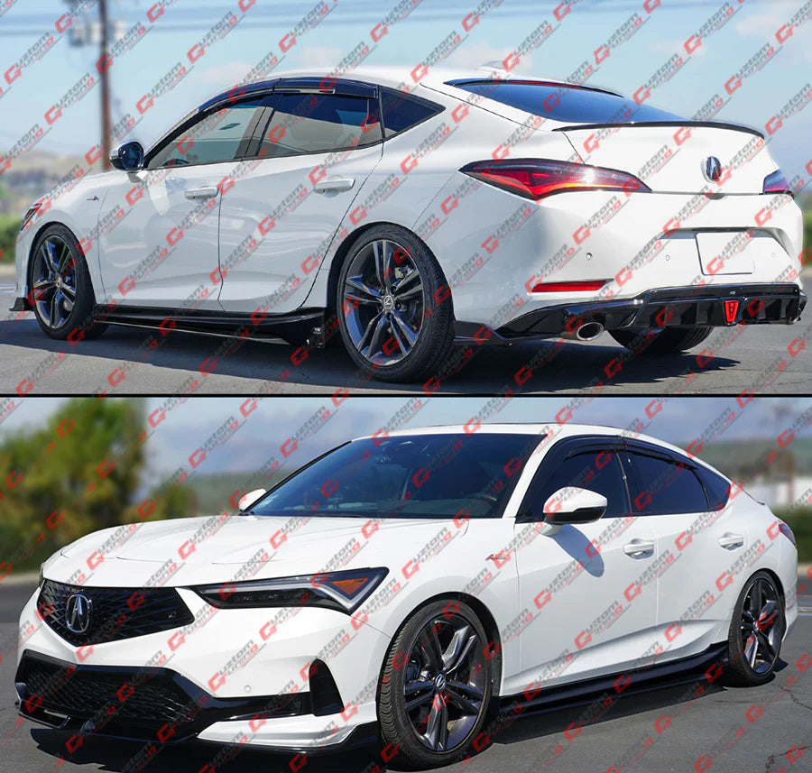 GF Bodykit V2 Side Skirt Extension [2023-2026 Acura Integra Base A-Spec] - Gloss Black