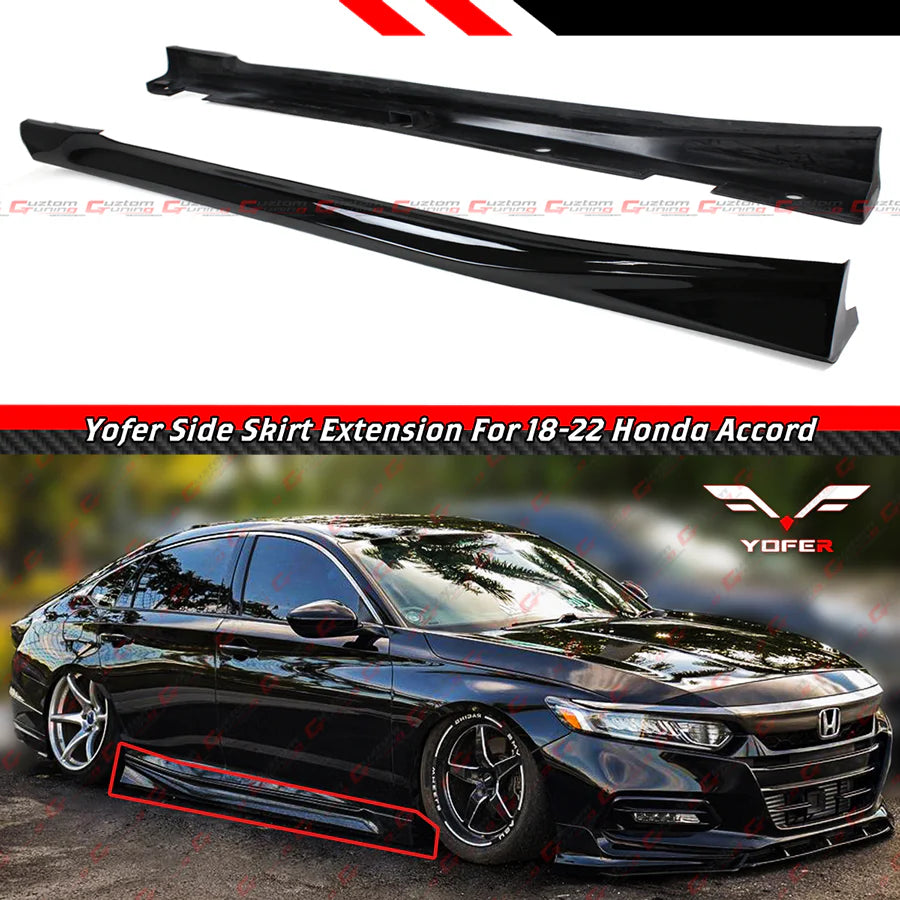 Yofer Design Painted Side Skirt Extension [2018-2022 Honda Accord]