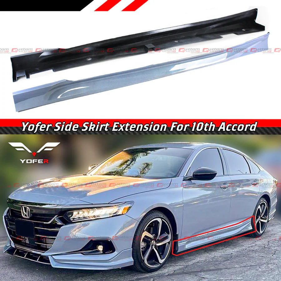 Yofer Design Painted Side Skirt Extension [2018-2022 Honda Accord]