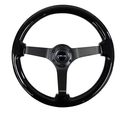 350MM 3" DEEP DISH WOOD GRAIN STEERING WHEEL
