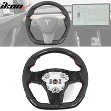 2017-2023 Tesla 3 Y Carbon Fiber Steering Wheel RED