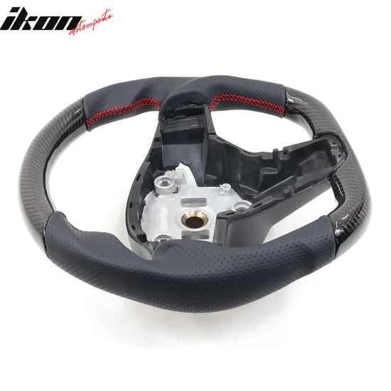 2017-2023 Tesla 3 Y Carbon Fiber Steering Wheel RED