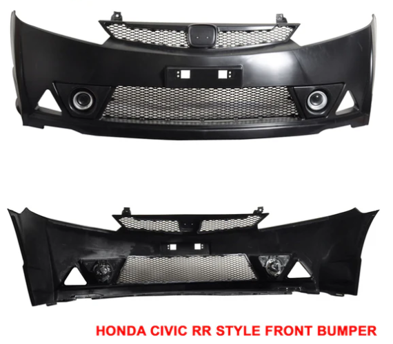 Fits 06-11 Civic Mugen RR Front Bumper & Daytime Running Fog Lamp
