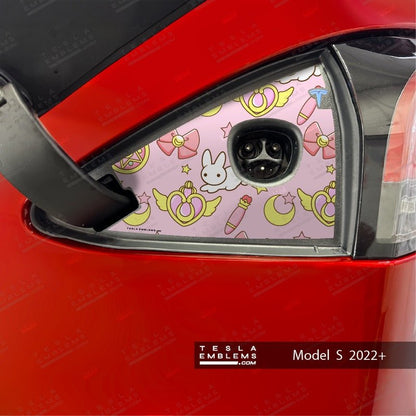 Moon Rabbit Tesla Charge Port Wrap | Model S