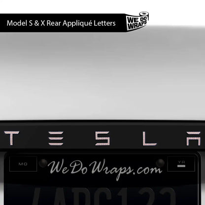 Sakura Hex Tesla Emblem Decals (Front + Back) | Model S