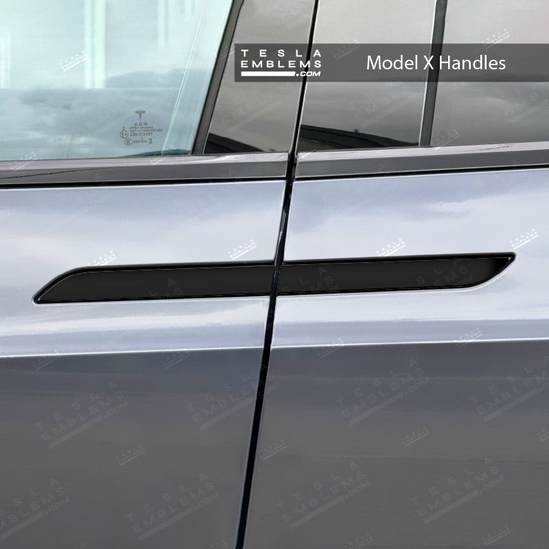 3M Satin Black Tesla Door Handle Decals (4pcs)