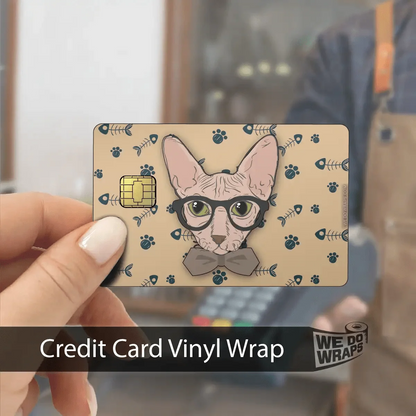 Smart Sphynx Cat | NFC Key Card Wrap