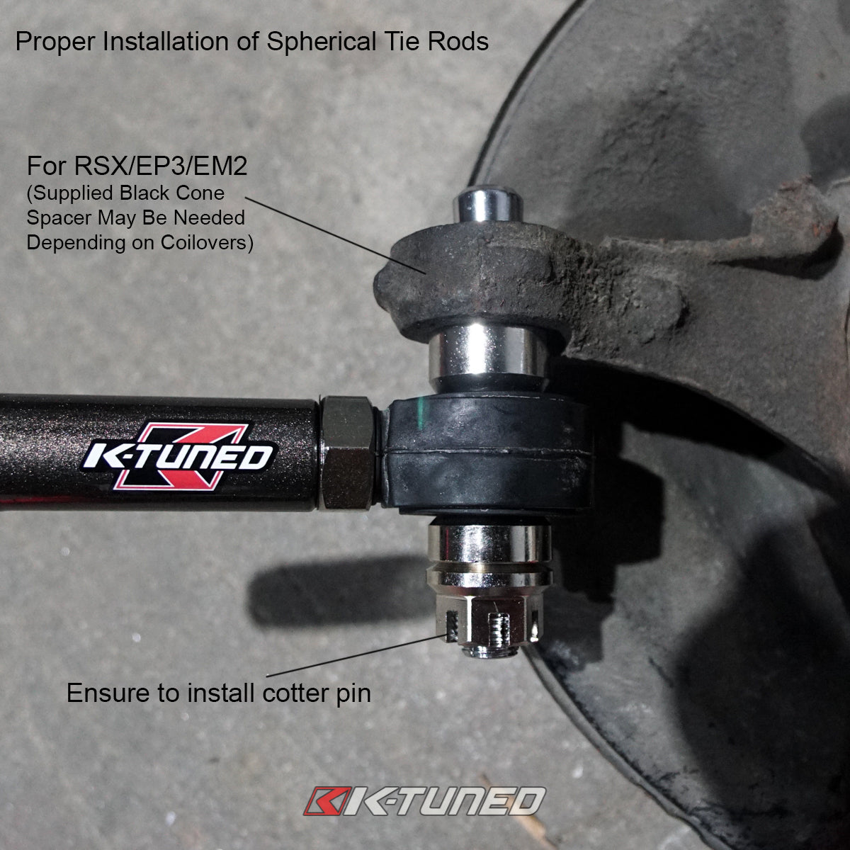 K-TUNED INNER & OUTER TIE ROD (COMPLETE): CIVIC 01-05, RSX 02-06