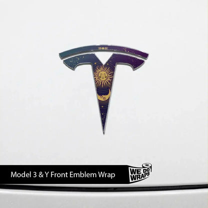 Tarot Sun and Moon Decals (Front + Back) | Model 3