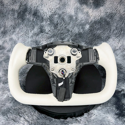 2017-2023 Tesla Model 3 Carbon Fiber Steering Wheel — Yoke Style
