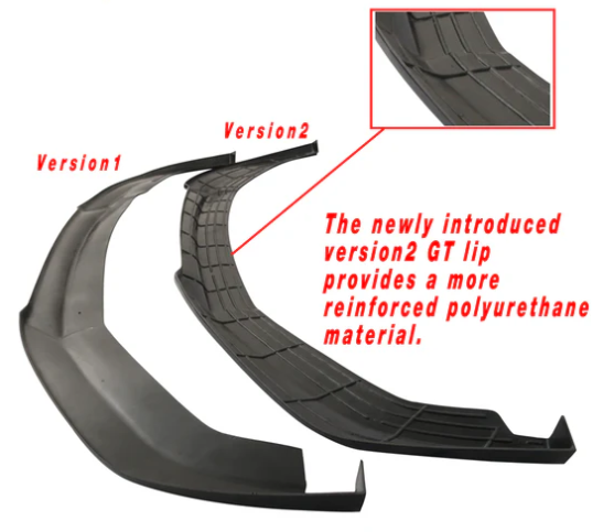 Front Bumper Lip + Side Caps for Honda Civic Coupe Sedan 2016-2018 GT