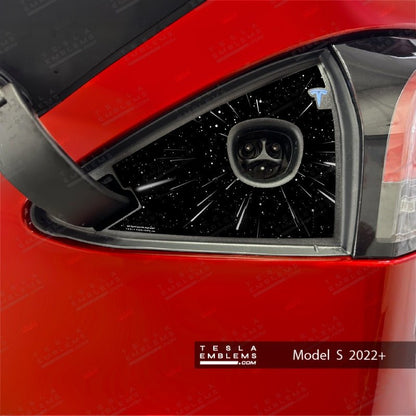 Warp Drive Tesla Charge Port Wrap | Model S