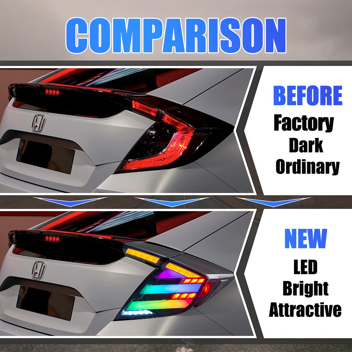 Honda Civic Hatchback 2016-2021 NeonX LED Tail Lights