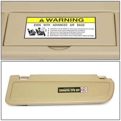06-11 Honda Civic Sun Visor Driver Side Beige