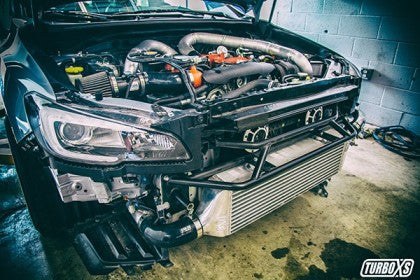 Turbo XS FMIC 2015-2021 Subaru STi - Wrinkle Black Pipes