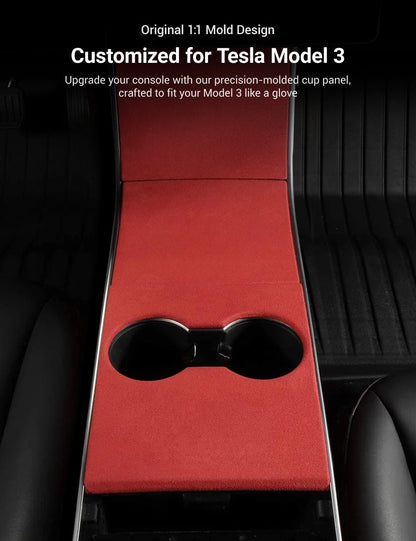 Alcantara Central Control Panel Sticker for Tesla Model 3 (17-20)