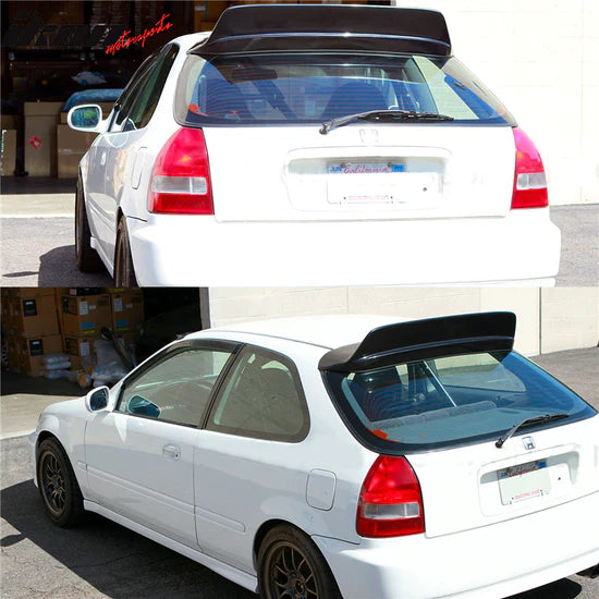 Roof Spoiler for Honda Civic Hatchback 1996-2000 2 Door BYS Duckbill Unpainted