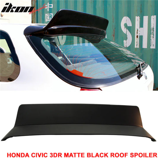 Roof Spoiler for Honda Civic Hatchback 1996-2000 2 Door BYS Duckbill Unpainted