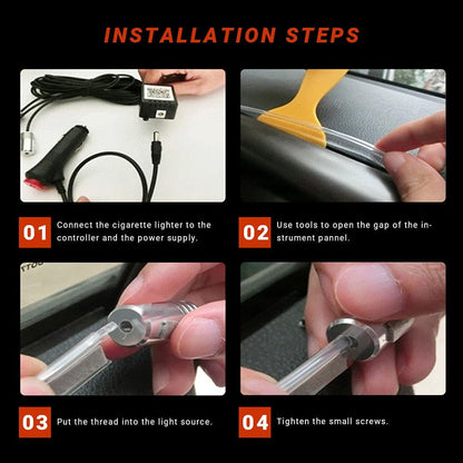 Color-Changing RGB Interior Dash Trim Ambient Lighting Kit