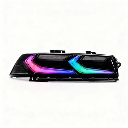 2014-2015 Chevy Camaro Umbra LED Taillights – Gloss Black/Smoke Lens - RGB