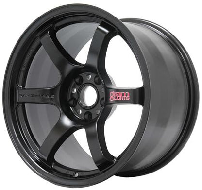 Gram Lights 57DR 18x9.5 +22 5x114.3 Semi Gloss Black Wheel