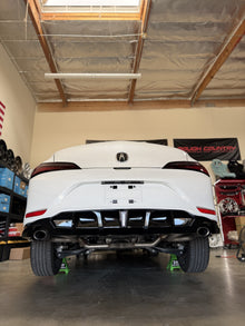 2023-2025 5th Gen DE4 Acura Integra Gloss Black Rear Diffuser(replacment) with Clear 3rd Brake LIGHT