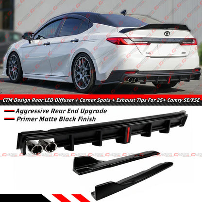 CTM Design Rear Bumper LED Diffuser Kit [2025-2026 Toyota Camry SE/XSE]