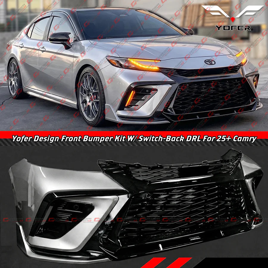 Yofer Design Front Bumper Conversion Kit With Sequential DRL [2025-2026 Toyota Camry]