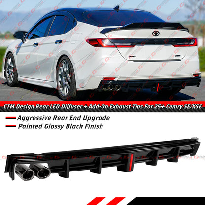 CTM Design Rear Bumper LED Diffuser Kit [2025-2026 Toyota Camry SE/XSE]