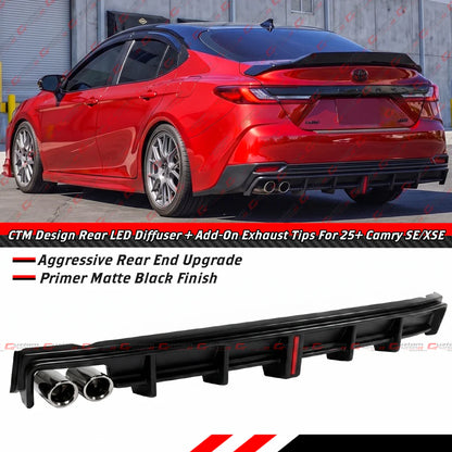 CTM Design Rear Bumper LED Diffuser Kit [2025-2026 Toyota Camry SE/XSE]