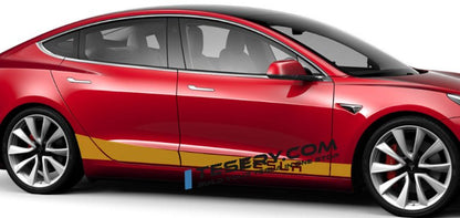 Side Skirt Stripe Decals (2-Pack) | 3 Styles | Multiple Colors | Scratch Protection