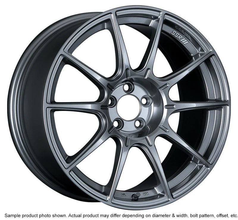 SSR GTX01 18x9.5 5x114.3 15mm Offset Dark Silver Wheel