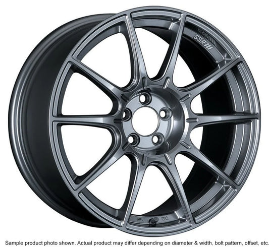 SSR GTX01 18x9.5 5x114.3 15mm Offset Dark Silver Wheel