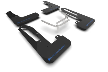 Rally Armor 23-26 Honda Civic Type R Black Mud Flap Light Blue Logo