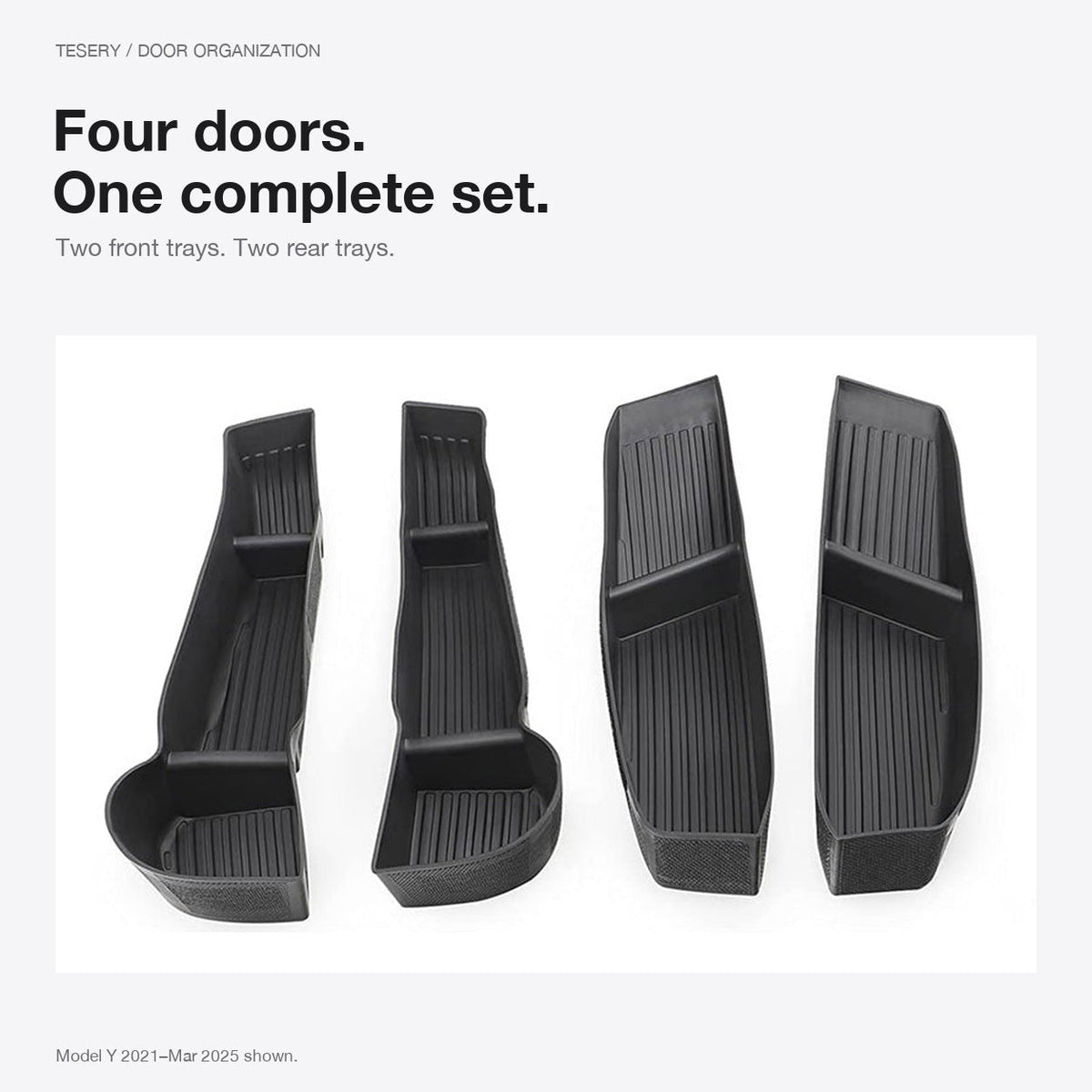 Door Side Organizer Tray for Tesla Model Y Juniper / Model YL