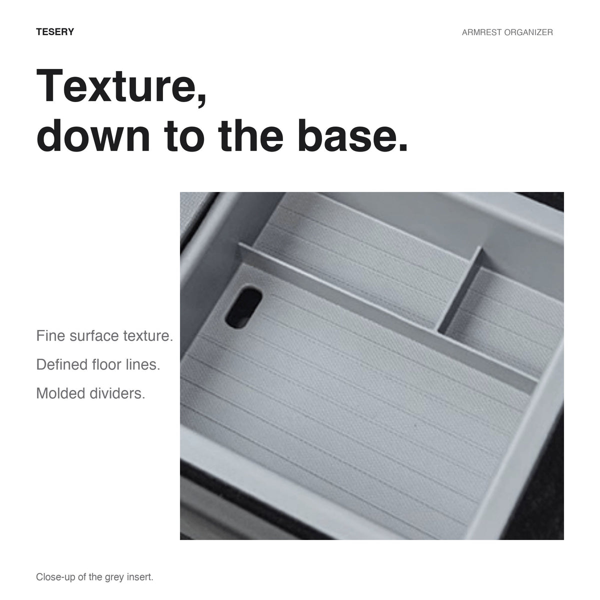Double-Layer Center Armrest Storage Box for Model 3 Highland/Y Juniper | 3 Colors