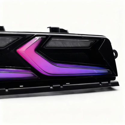 2014-2015 Chevy Camaro Umbra LED Taillights – Gloss Black/Smoke Lens - RGB