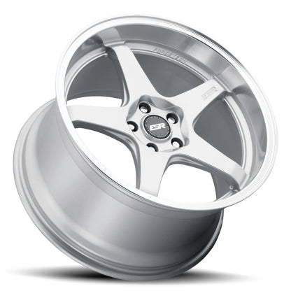 AP5 Hyper Silver Machine Lip - 18X9.5 +35 5X114.3